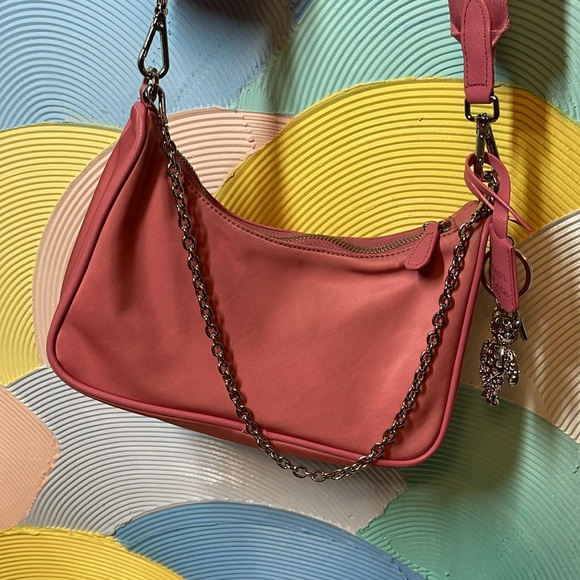 Prada Re-Edition 2005 Nylon Bag Pink - Picture 9 of 14